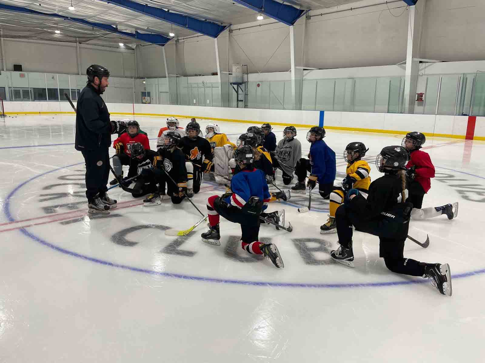 Young players at a BW Hockey camp